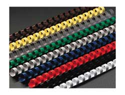 SCATOLA 50 DORSI SPIRALE 32MM NERO 21 ANELLI OVALE