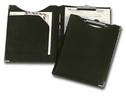 PORTABLOCCO IN SIMILPELLE NERO 24X31cm CON TASCA art.247 LEBEZ