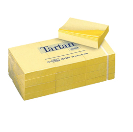 BLOCCO TARTAN 5138 GIALLO 51X38MM 100FG 63GR