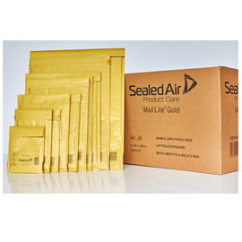 10 Buste imbottite GOLD J 30X44cm UTILE avana MAIL LITE  SEALED AIR