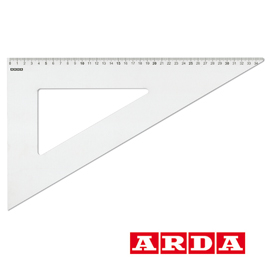 SQUADRA PROFIL ALLUMINIO 60° 35CM ARDA