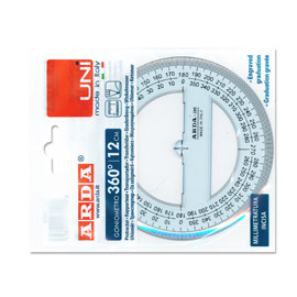 GONIOMETRO UNI ARDA 360° 12CM