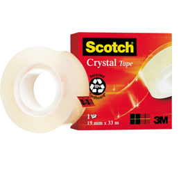 NASTRO ADESIVO Scotch  CRYSTAL CLEAR 600 33MTX19MM