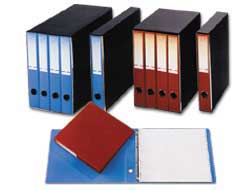 Gruppo 4 Portatabulati 32x29cm azzurro Cart.Garda