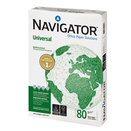 Carta da fotocopie A4 80gr 500Fg Bianca Navigator Universal (drop max 25 risme)