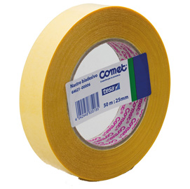 NASTRO BIADESIVO 50MTX25MM TRASPARENTE 64-621 COMET