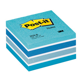 BLOCCO CUBO 450foglietti Post-it  76x76mm 2028-B PASTELLO BLU