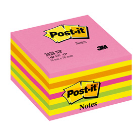 BLOCCO CUBO 450foglietti Post-it  76x76mm 2028-NP ROSA GUAVA