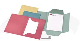 50 CARTELLINE 3 LEMBI ROSSO S/STAMPA 200GR