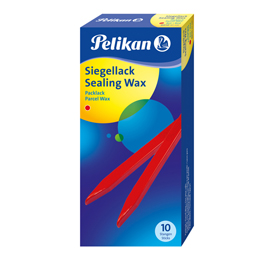 Ceralacca rossa 60/10 Pelikan 600g per pacchi - 10 stecche