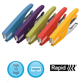 Cucitrice a pinza RAPID S51 SOFT GRIP viola