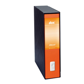 Registratore DOX 2 arancio dorso 8cm f.to protocollo REXEL