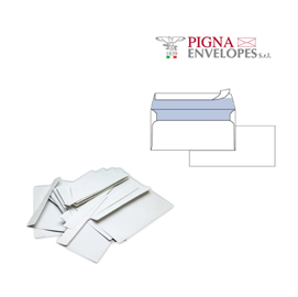 25 BUSTE BIANCHE 114X162MM S/FINESTRA 90GR Silver 90 Strip