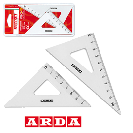 COPPIA SQUADRA PROFIL ALLUMINIO 12CM 45° 60° ARDA