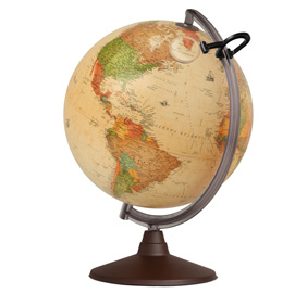 GLOBO GEOGRAFICO ILLUMINATO MARCO POLO Ø 30CM NOVARICO