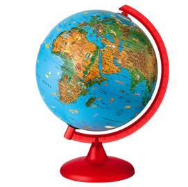 GLOBO GEOGRAFICO ILLUMINATO ZOO GLOBE Ø 26CM NOVARICO