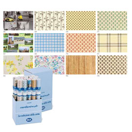 EXPO 50 ROTOLI CARTARIVESTO REX58 LAVABILE 50X400CM ASSORTITI