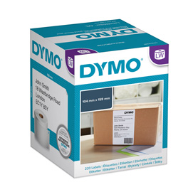 ROTOLO ETICHETTE BIANCHE 104X159MM DYMO LW XL INDIRIZZI S0904980