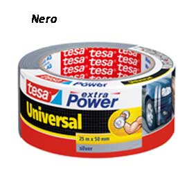NASTRO ADESIVO 25mtx50mm NERO tesa  Extra Power Universal