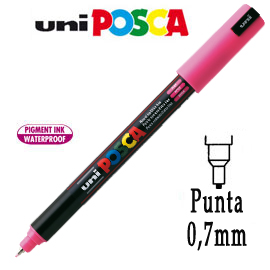Marcatore UNI POSCA Pen PC1M p.extra fine 0,7mm rosa UNI MITSUBISHI