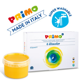 BOX 6 COLORI A DITA 250gr PRIMO