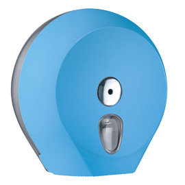 Dispenser carta igienica Midi Jumbo Ø23cm azzurro Soft Touch
