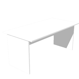 SCRIVANIA LINEARE 80X80cm BIANCO - EASY