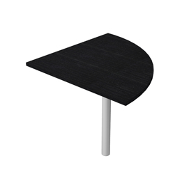 ANGOLARE 90  NERO VENATO + GAMBA SUPPORTO x SCRIVANIE EASY