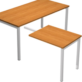 ALLUNGO REVERSIBILE DX/SX 140x60cm NOCE CHIARO per SCRIVANIE EASY Plus