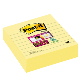 BLOCCO 70fg Post-it®Giallo Canary™ 101x101mm A RIGHE f.to XL 675-SS3CY-EU