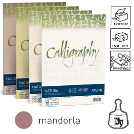 Carta CALLIGRAPHY NATURE A4 50fg 120gr mandorla FAVINI