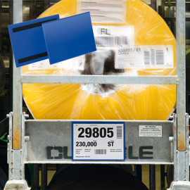 50 buste identificazione magnetiche 210x148mm (A5-ORIZ.) art.1743 Blu DURABLE