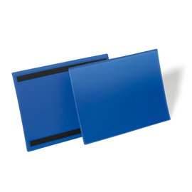 50 buste identificazione magnetiche 297x210mm (A4-ORIZ.) art.1745 Blu DURABLE