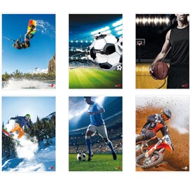 Maxiquaderno A4 40fg+2 80gr 5mm Sport 2022 BM