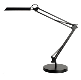 Lampada da tavolo Swingo Led 11W Nero con base e morsetto Unilux