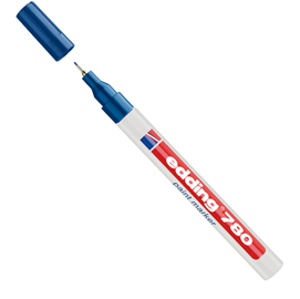 Marcatore EDDING 780 punta extra fine vernice blu