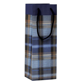 Shopper regalo SCOZZESE BLU 12x35x10cm Kartos