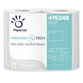 Pacco 4RT Carta igienica 3 veli 25,3mt 230 strappi Freshen Tech Papernet
