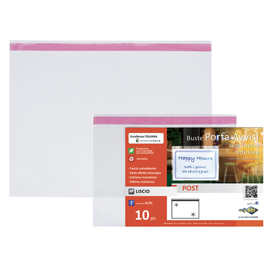 10 buste porta avvisi orizzontali POST A3 - 42x30 cm SEIROTA