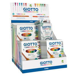 982600 Espositore Turbo Color astucci assortiti Giotto