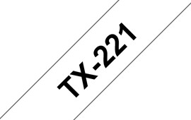 NASTRO BROTHER TX-221 9MM BIANCO/NERO