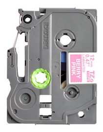 NASTRO BROTHER TZ-eMQP35 12MMX5MT BIANCO/ROSA SHOCKING