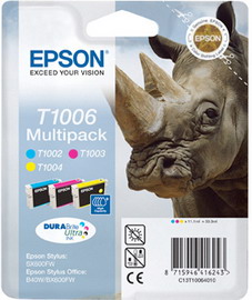 MULTIPACK T1006 CONTENENTE N.3 CARTUCCE: CIANO MAGENTA GIALLO BLISTER RS