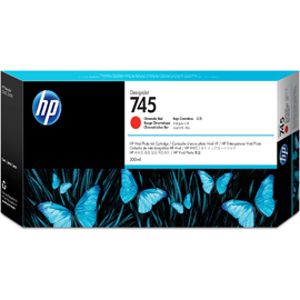 CARTUCCIA INCHIOSTRO ROSSO CROMATICO DESIGNJET HP 745 300 ML