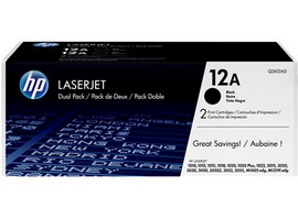 SCATOLA 2 CARTUCCE DI STAMPA HP LASERJET NR. 12A