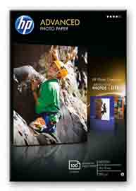 RISMA 25 FG CARTA HP ADVANCED GLOSSY PHOTO PAPER 250 G/M²-10 X 15 CM BORDERLESS