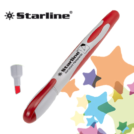 Marcatore permanente punta scalpello 2-4mm rosso Starline