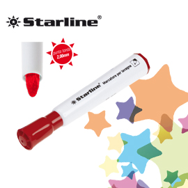 Marcatore per lavagne punta tonda 2mm rosso Starline