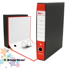 Registratore STARBOX f.to protocollo dorso 5cm rosso STARLINE