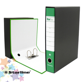 Registratore STARBOX f.to protocollo dorso 5cm verde STARLINE